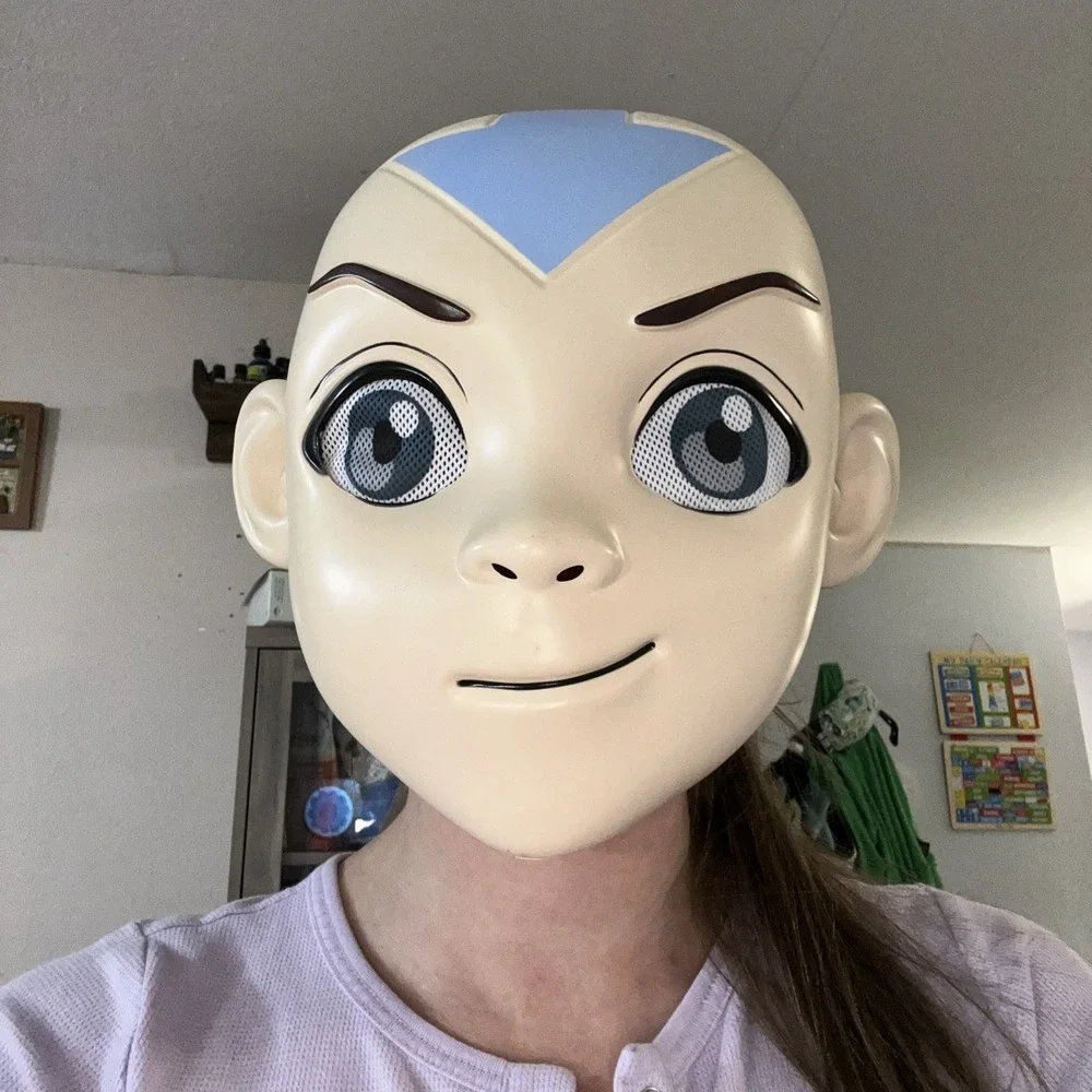 Avatar Aang Last Airbender Waterbending Blaster Mask Cosplay Viacom 2021 Costume